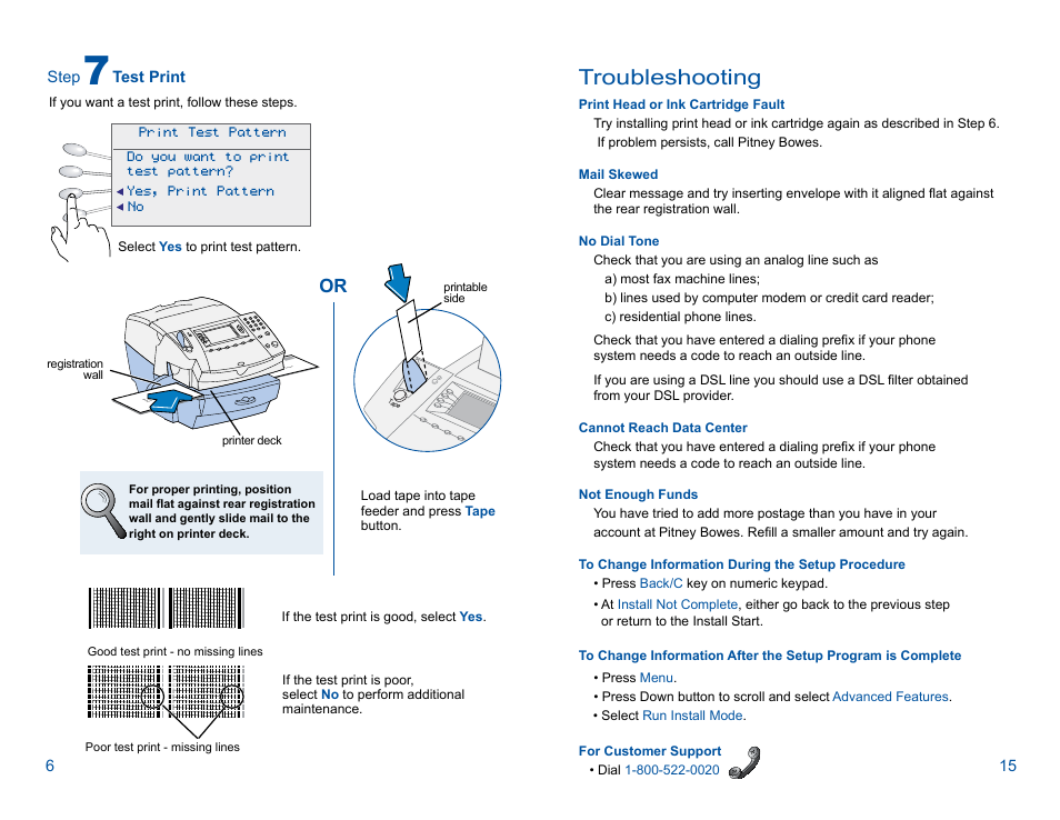 Troubleshooting | Pitney Bowes DM300 User Manual | Page 8 / 12