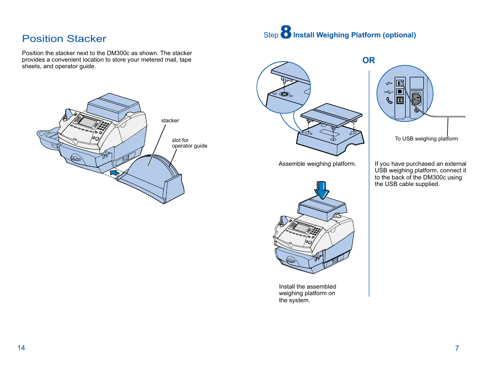 Position stacker | Pitney Bowes DM300 User Manual | Page 9 / 12