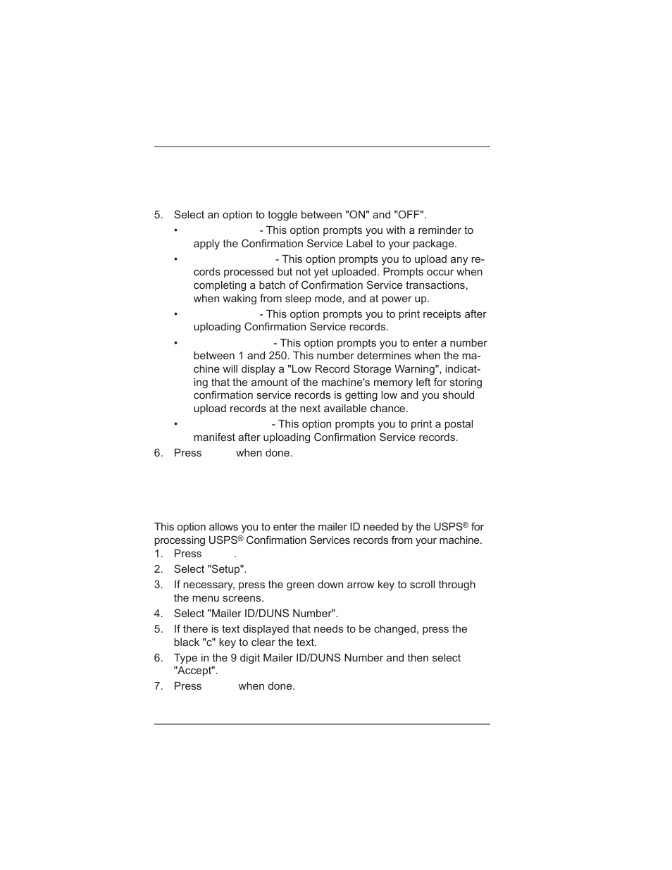 7 • system options | Pitney Bowes DM475 User Manual | Page 112 / 226