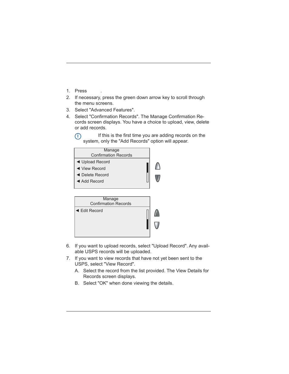 7 • system options | Pitney Bowes DM475 User Manual | Page 114 / 226