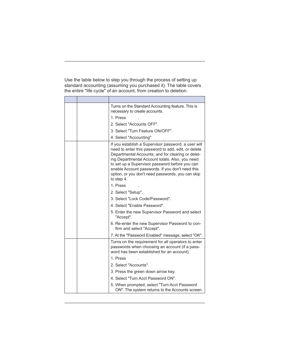 8 • standard accounting option | Pitney Bowes DM475 User Manual | Page 120 / 226