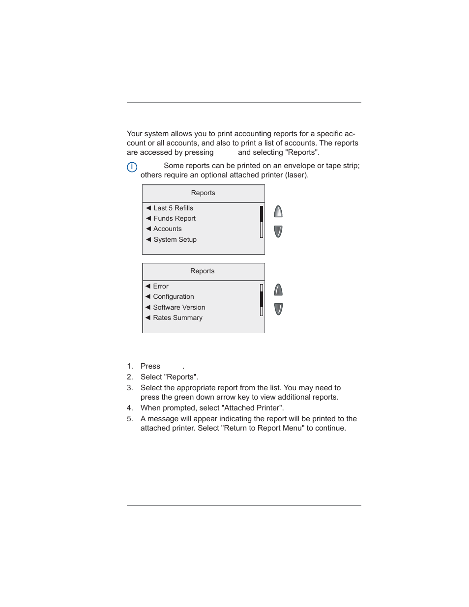 8 • standard accounting option | Pitney Bowes DM475 User Manual | Page 129 / 226