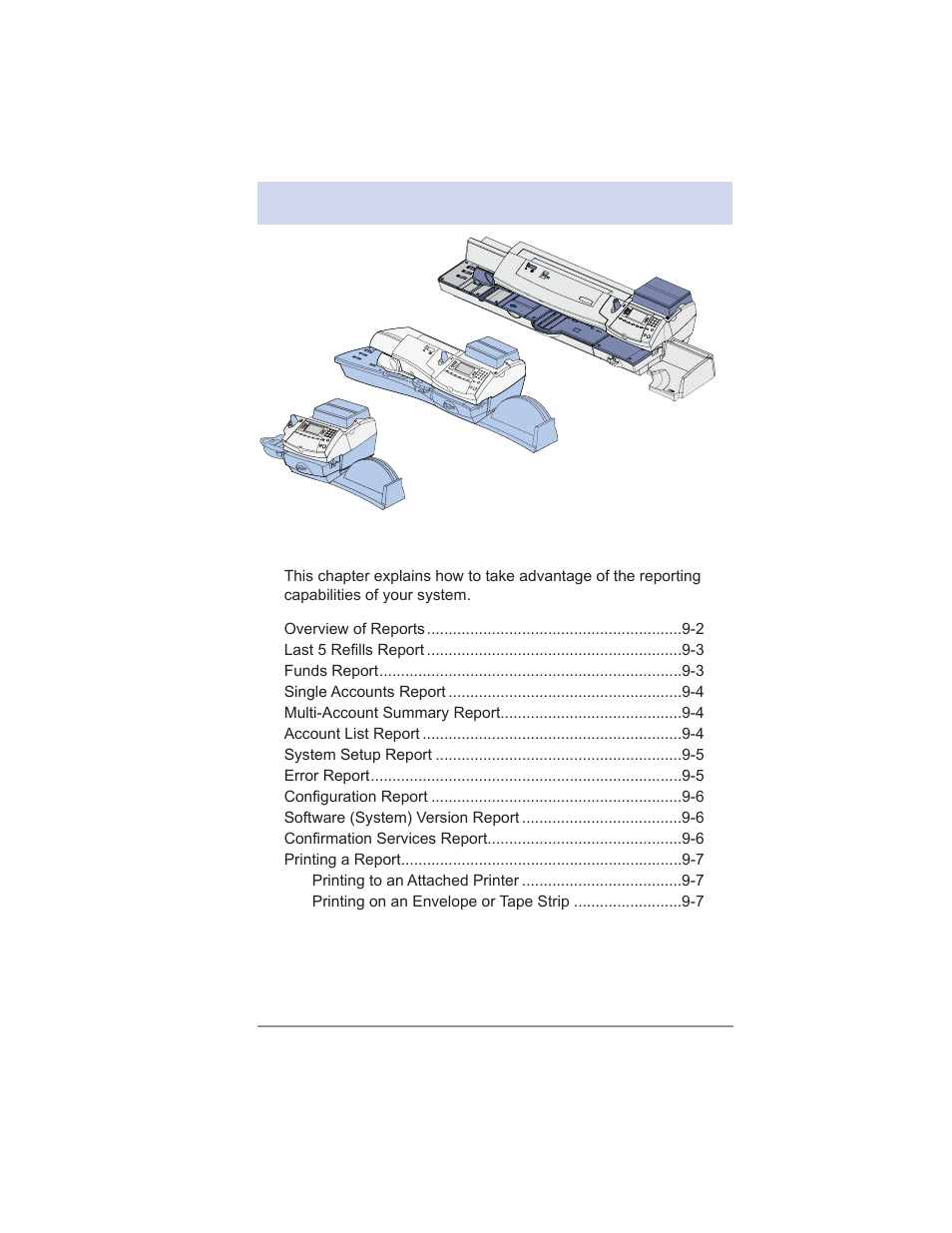 9 • reports | Pitney Bowes DM475 User Manual | Page 135 / 226