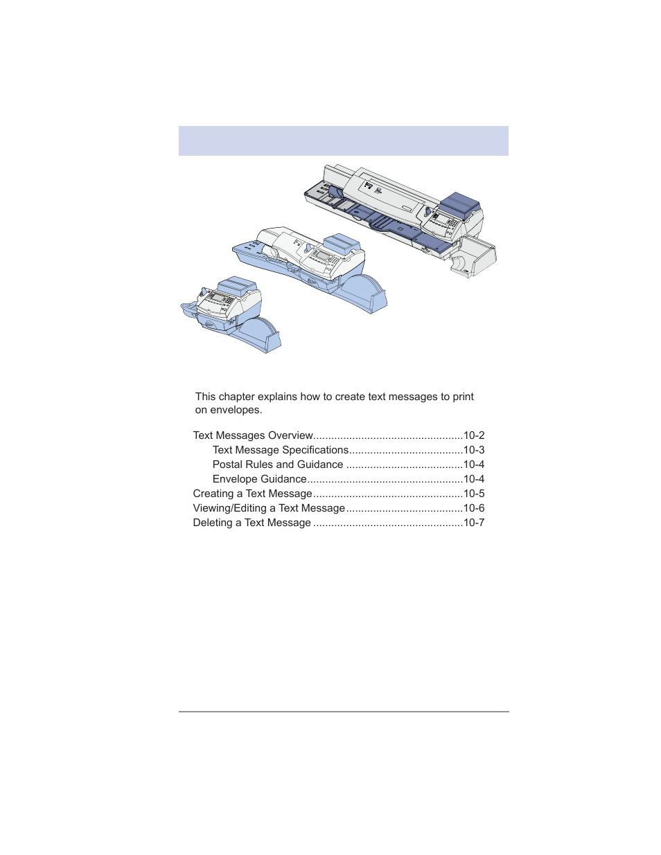 10 • text messages | Pitney Bowes DM475 User Manual | Page 143 / 226