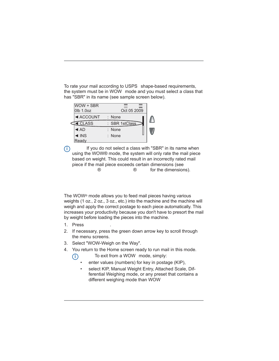 11 • scale options, Weigh-on-the-way) and shape-based rating (dm475) | Pitney Bowes DM475 User Manual | Page 164 / 226