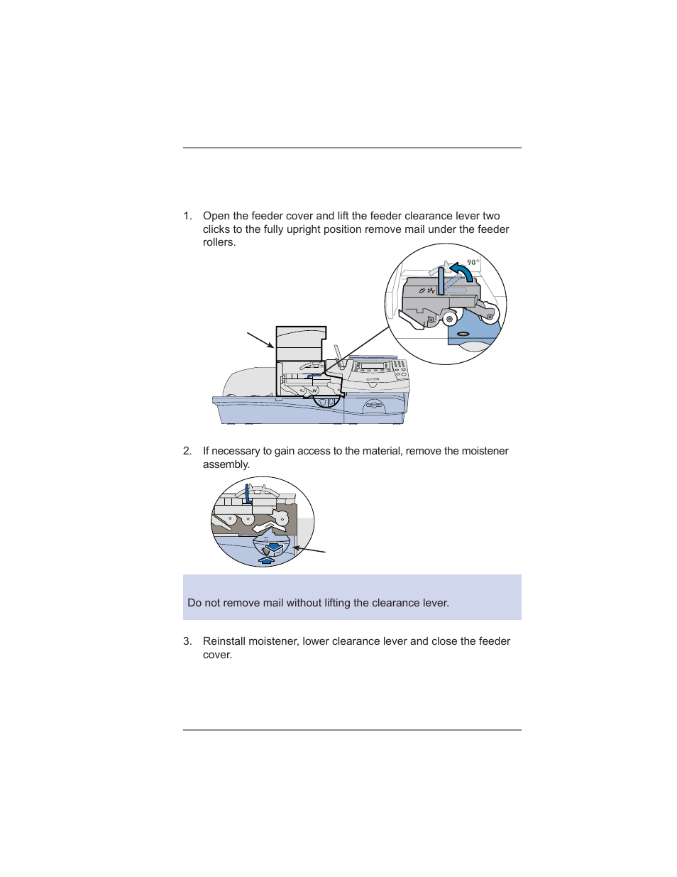 13 • troubleshooting, Feeding problems (stalled envelopes) | Pitney Bowes DM475 User Manual | Page 191 / 226