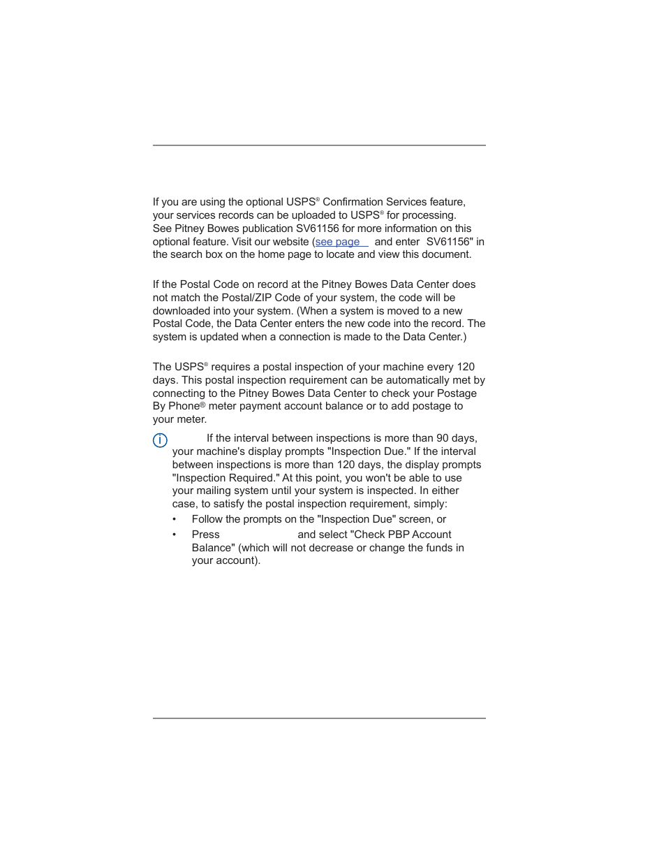 6 • adding postage/connecting to data center, Downloads from the data center to your machine | Pitney Bowes DM475 User Manual | Page 80 / 226