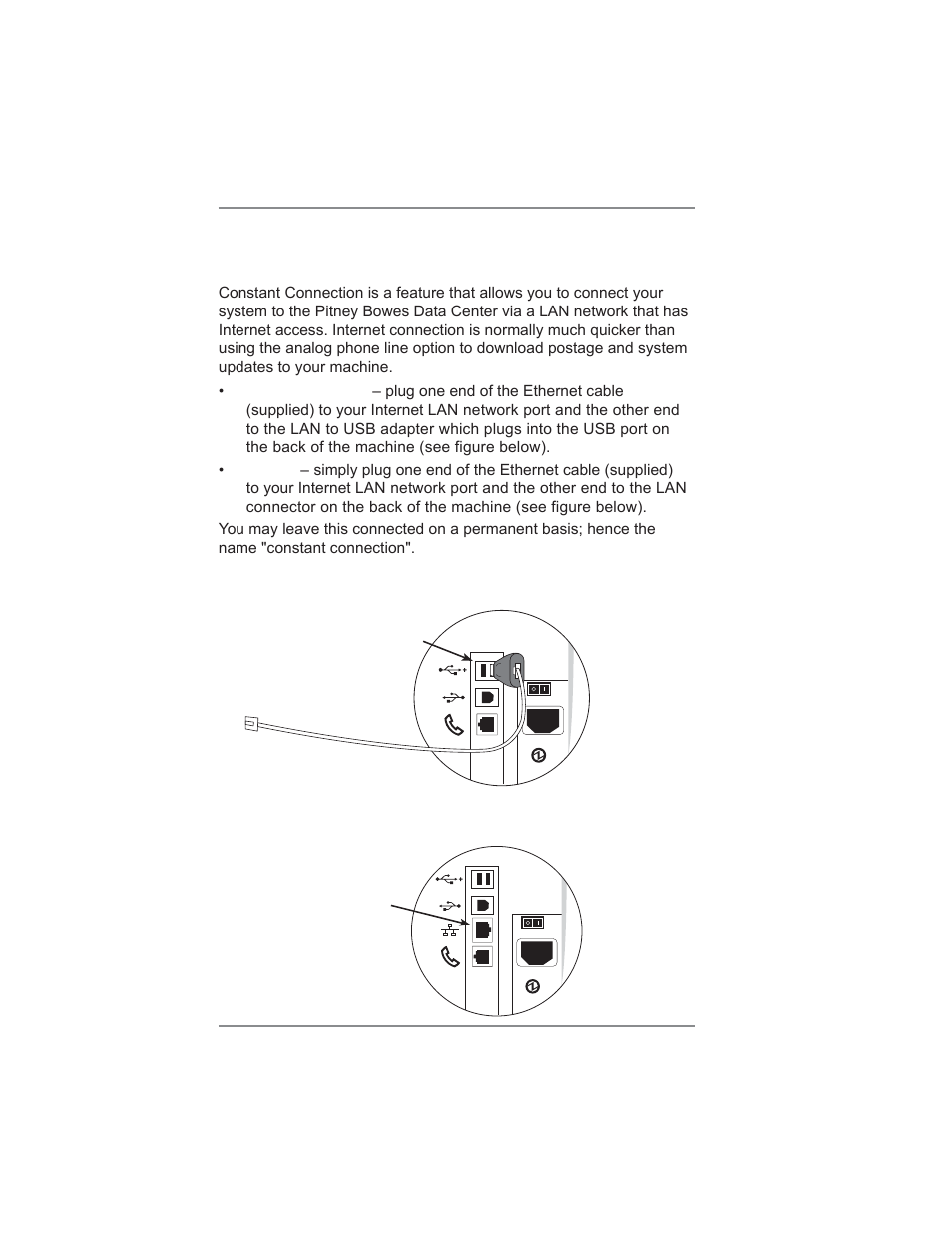 6 • adding postage/connecting to data center | Pitney Bowes DM475 User Manual | Page 82 / 226