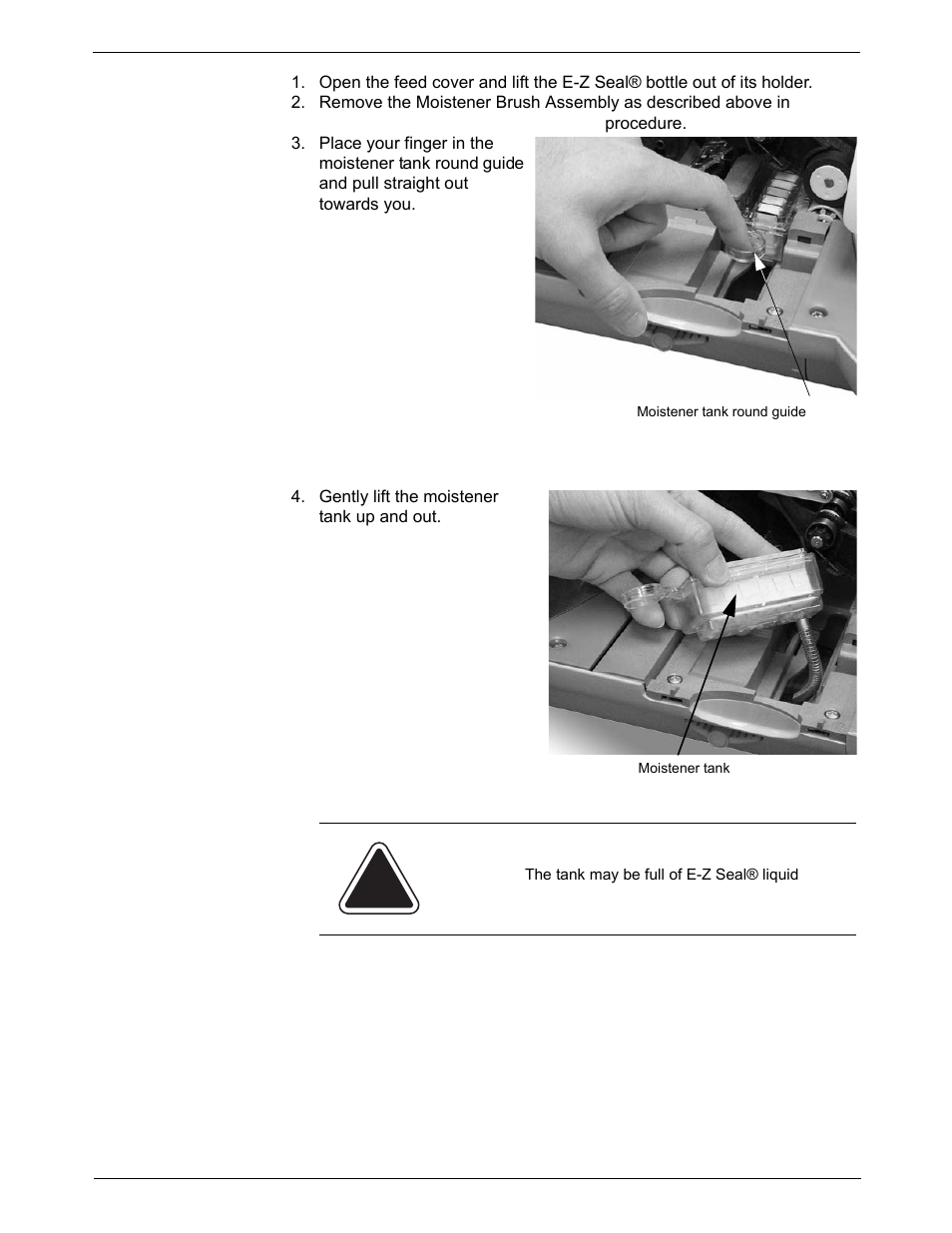 Cleaning or replacing the wick | Pitney Bowes DM550 Series User Manual | Page 143 / 188