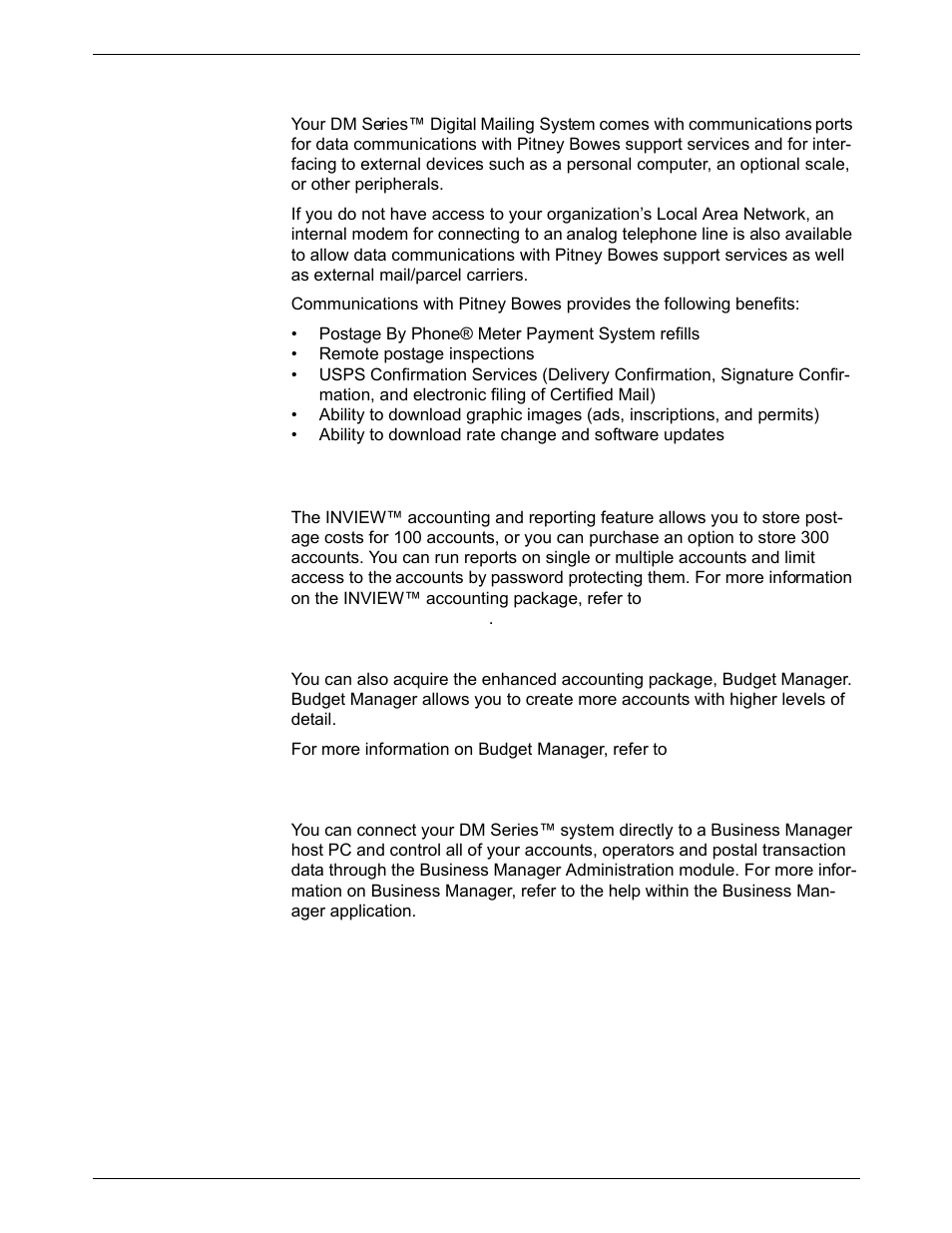 Pitney Bowes DM550 Series User Manual | Page 19 / 188
