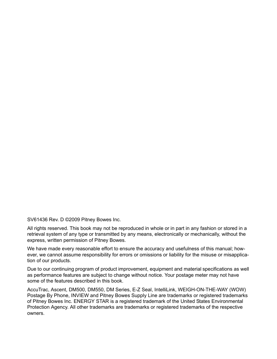 Pitney Bowes DM550 Series User Manual | Page 3 / 188