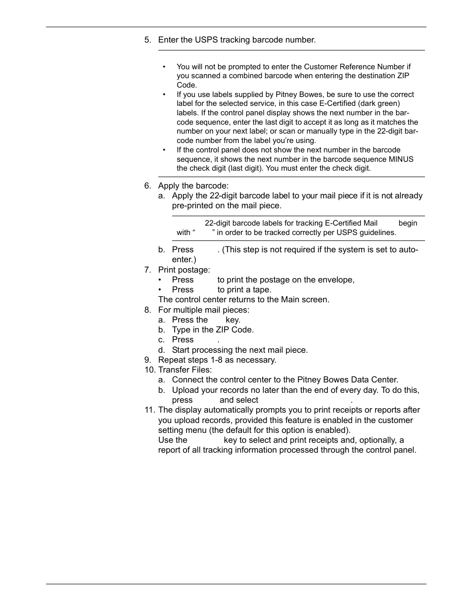 Pitney Bowes DM550 Series User Manual | Page 62 / 188