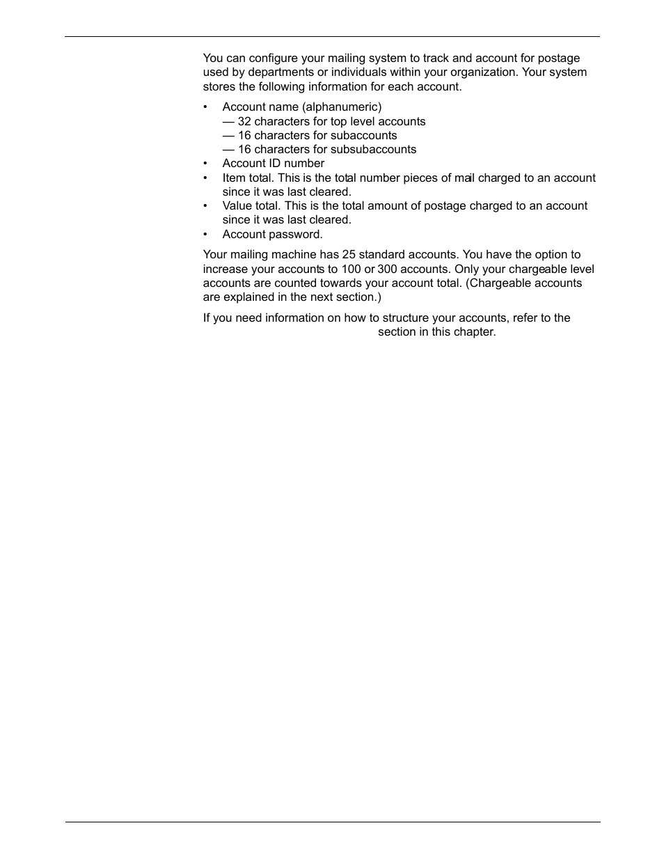 Your accounting system features, Your accounting system features -11 | Pitney Bowes DM800i Series User Manual | Page 123 / 188