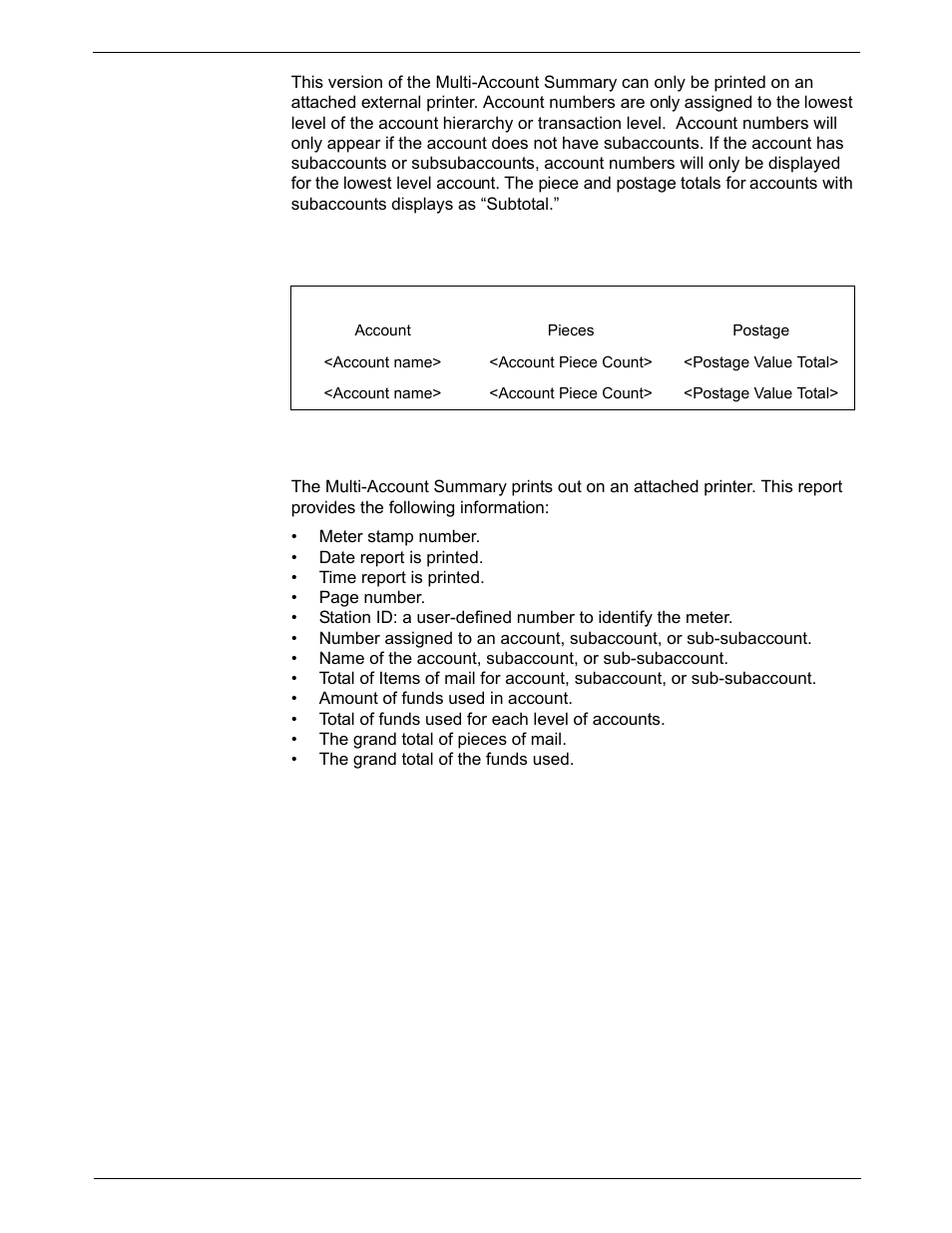 External printer version | Pitney Bowes DM800i Series User Manual | Page 131 / 188