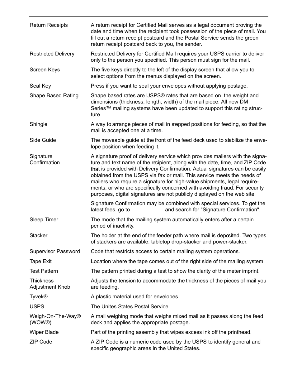 Pitney Bowes DM800i Series User Manual | Page 181 / 188