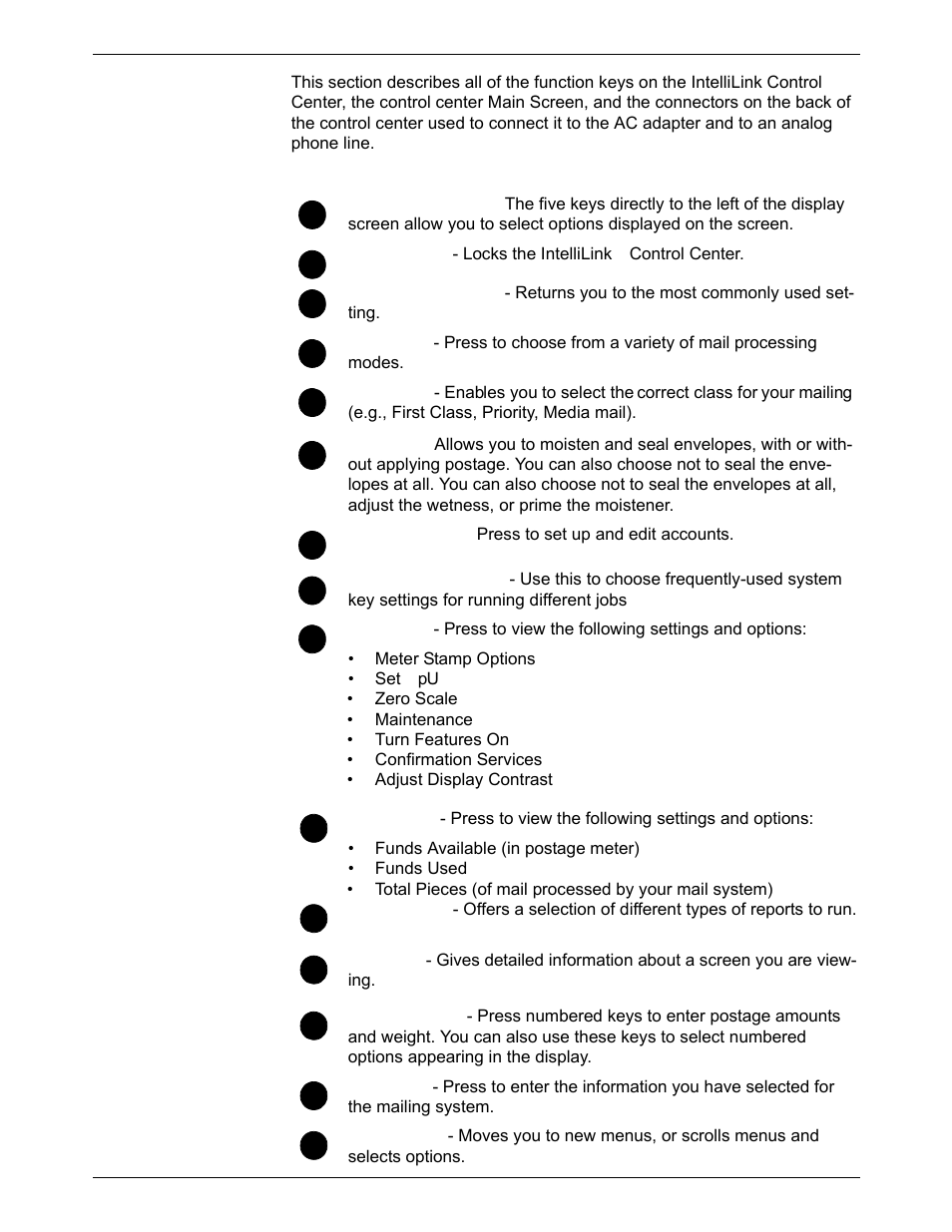 The intellilink® control center -12 | Pitney Bowes DM800i Series User Manual | Page 28 / 188