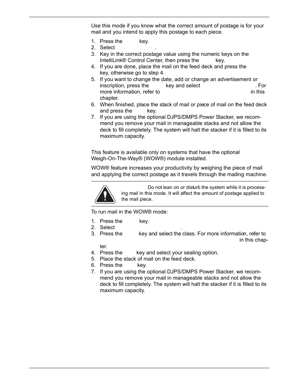 Pitney Bowes DM800i Series User Manual | Page 47 / 188