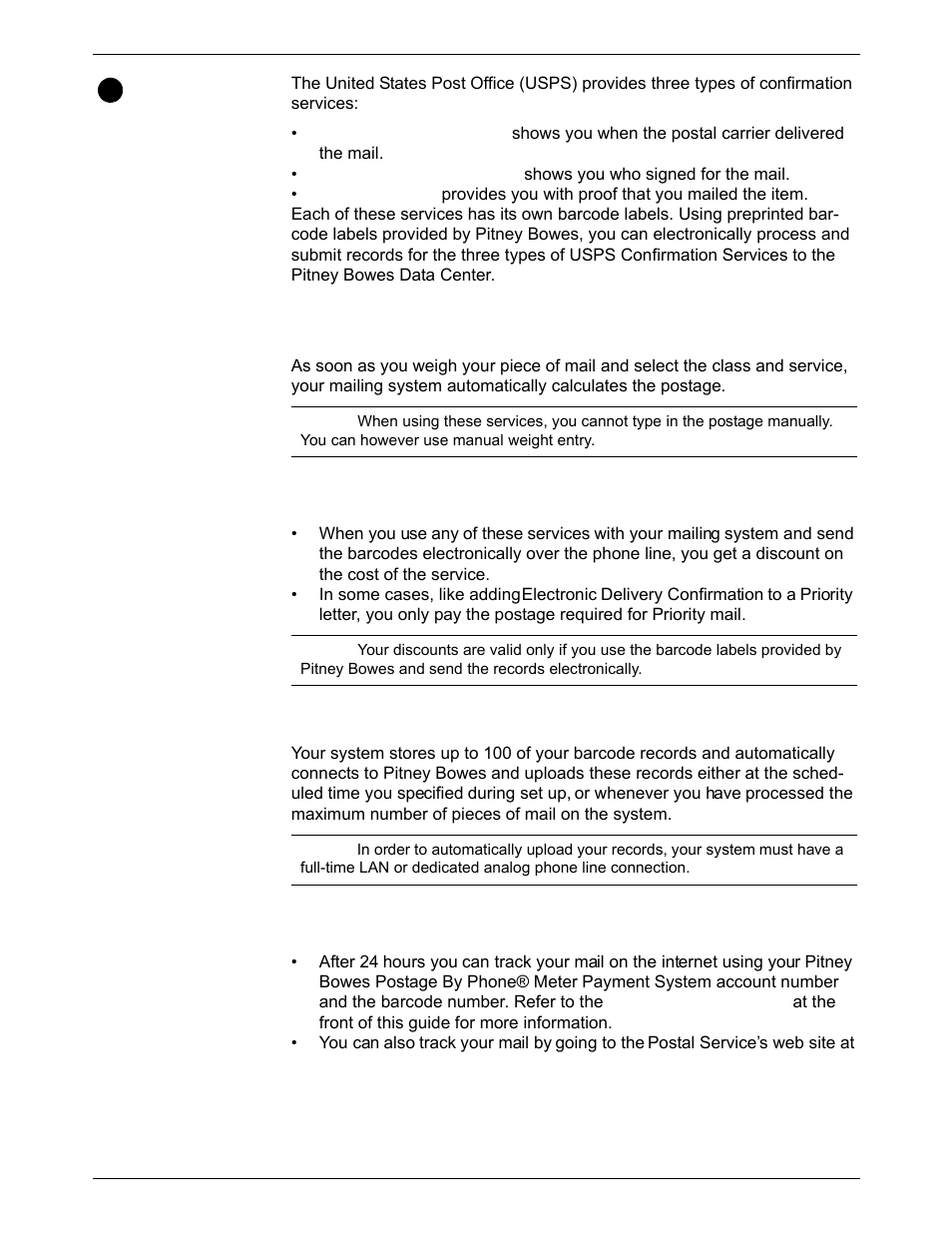 Using electronic confirmation services, Using electronic confirmation services -23 | Pitney Bowes DM800i Series User Manual | Page 59 / 188