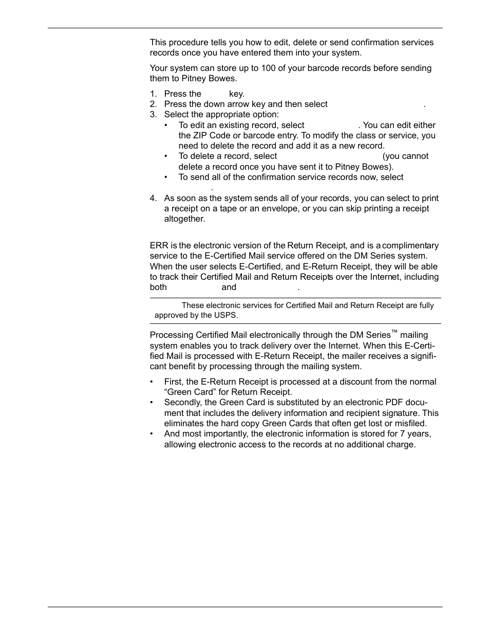 Pitney Bowes DM800i Series User Manual | Page 62 / 188