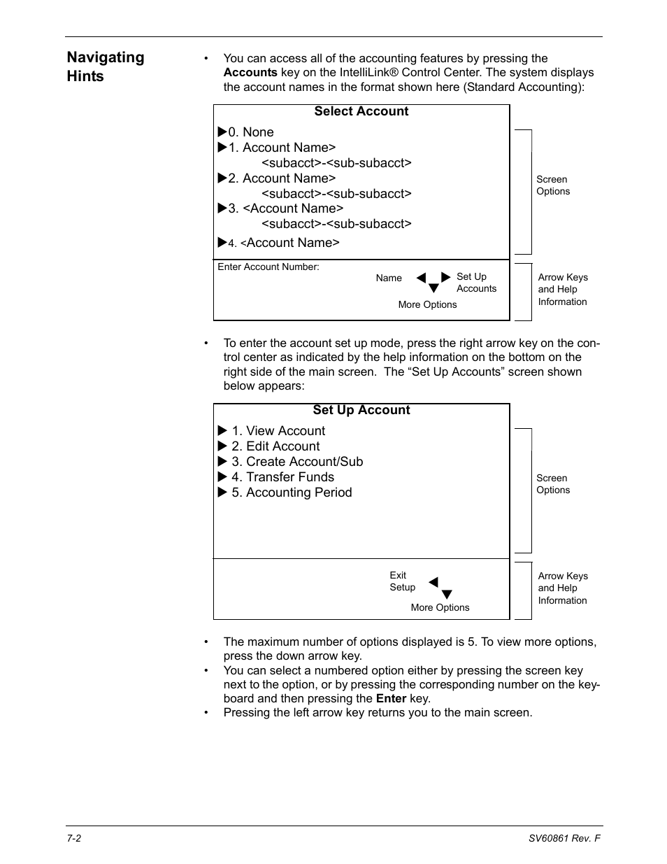 Navigating hints, Navigating hints -2 | Pitney Bowes DM900 User Manual | Page 110 / 186
