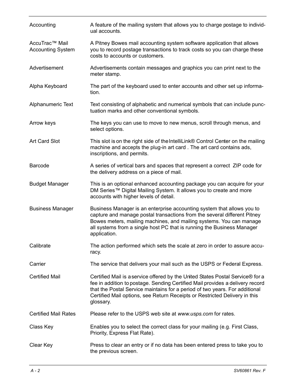 Pitney Bowes DM900 User Manual | Page 176 / 186