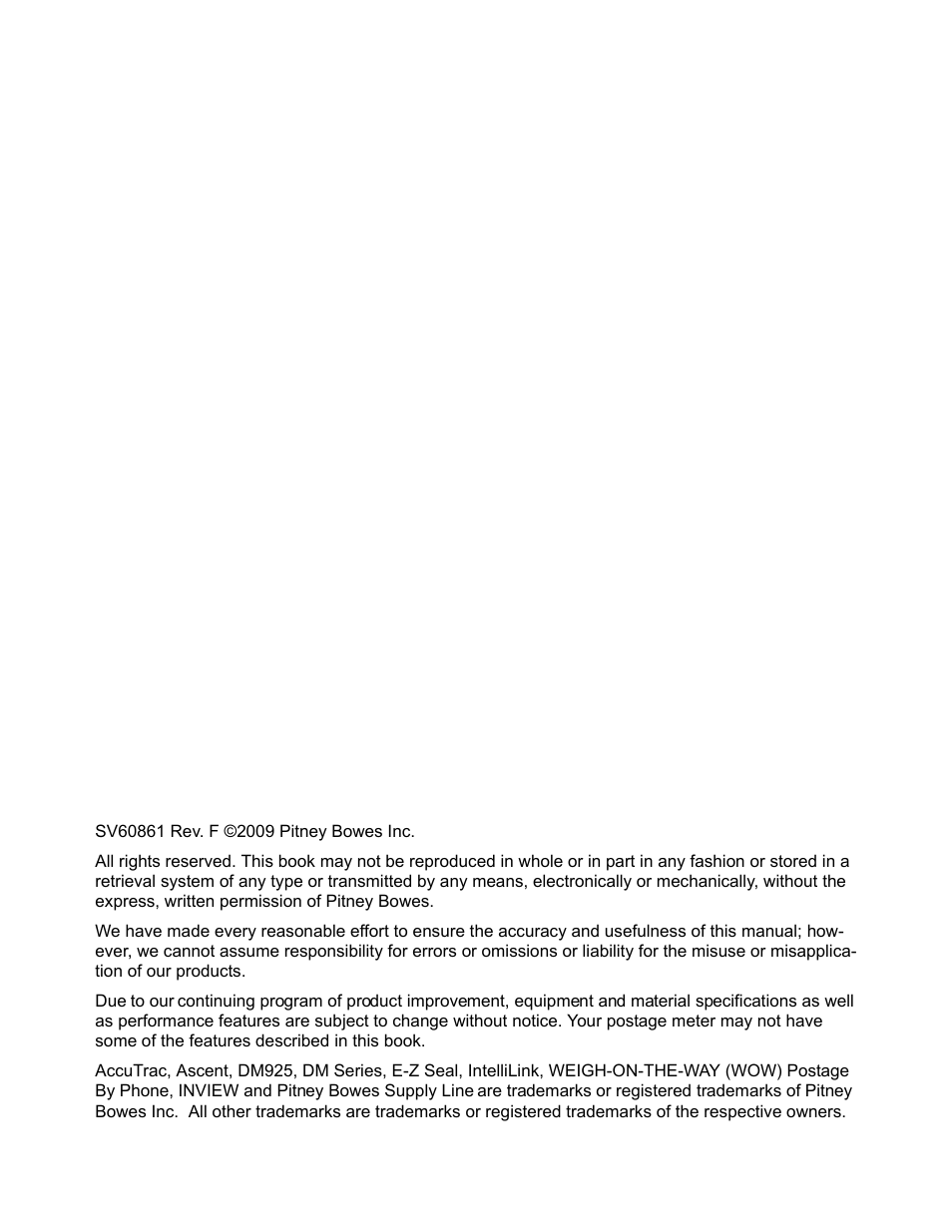 Pitney Bowes DM900 User Manual | Page 3 / 186