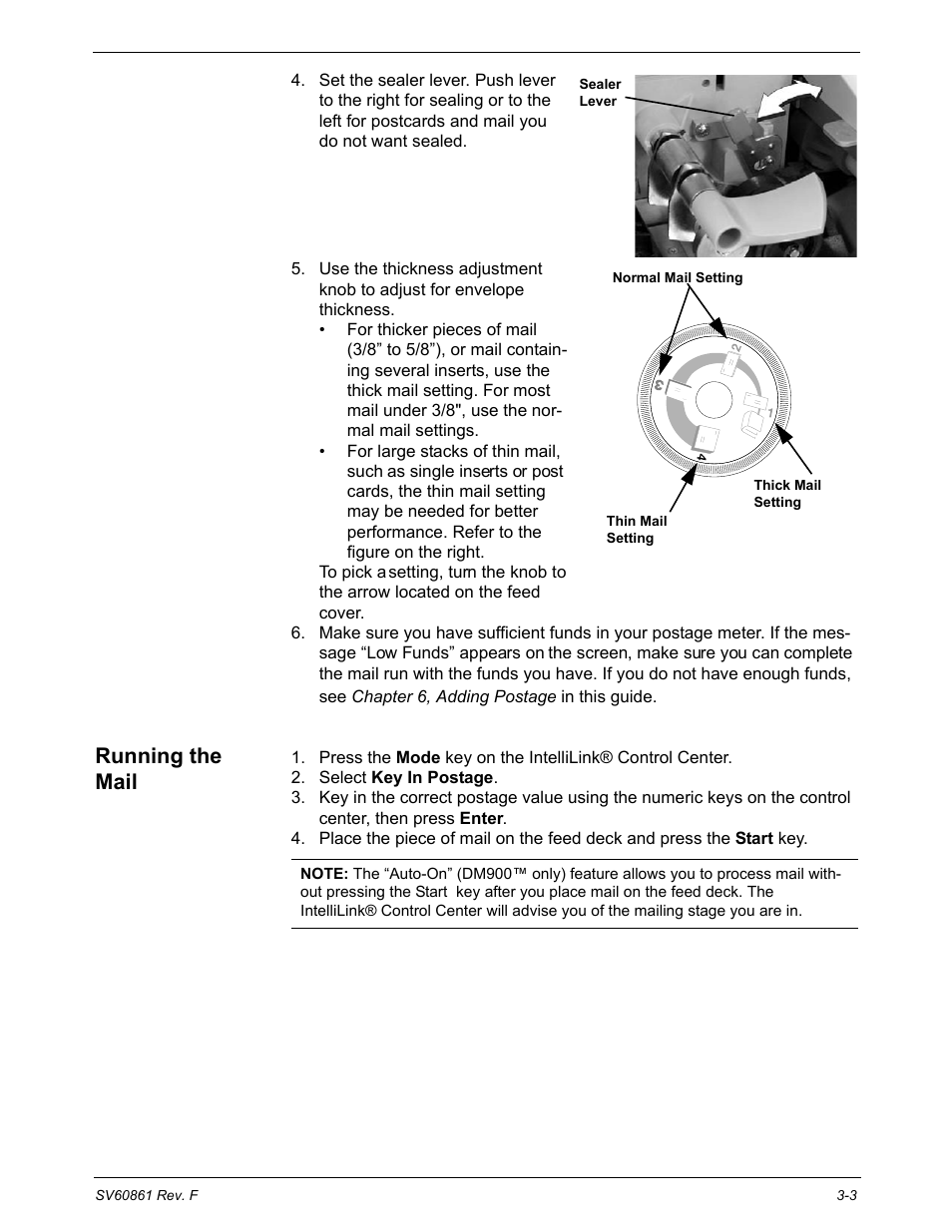 Running the mail | Pitney Bowes DM900 User Manual | Page 31 / 186