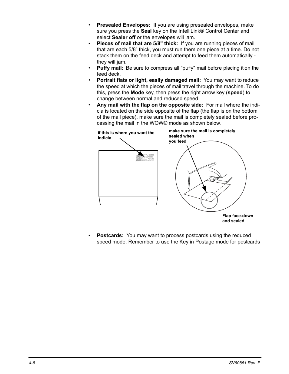 Tips on feeding mail | Pitney Bowes DM900 User Manual | Page 40 / 186