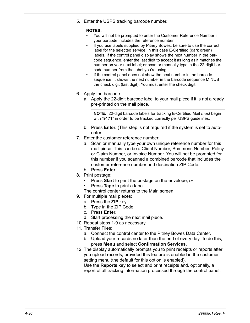 Pitney Bowes DM900 User Manual | Page 62 / 186