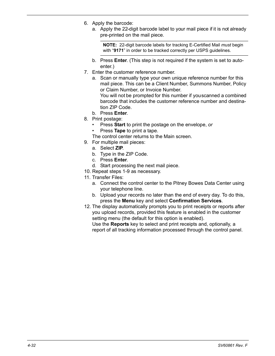 Pitney Bowes DM900 User Manual | Page 64 / 186
