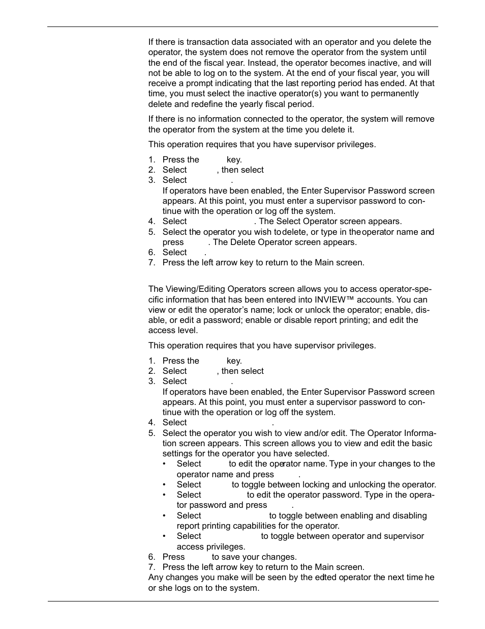 Deleting operators, Viewing and editing operators | Pitney Bowes DM925 User Manual | Page 118 / 206