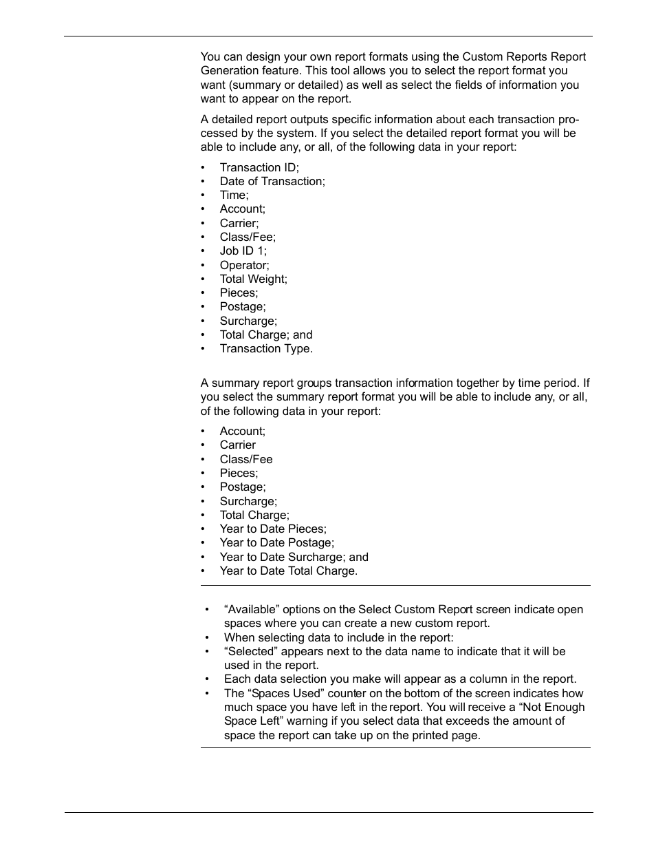 Custom reports | Pitney Bowes DM925 User Manual | Page 132 / 206