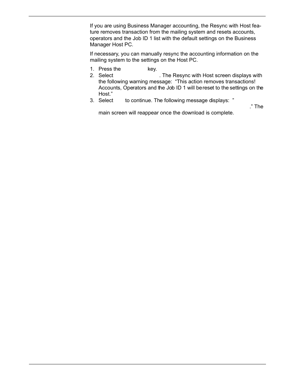 Resync with host pc, Resync with host pc -34 | Pitney Bowes DM925 User Manual | Page 140 / 206
