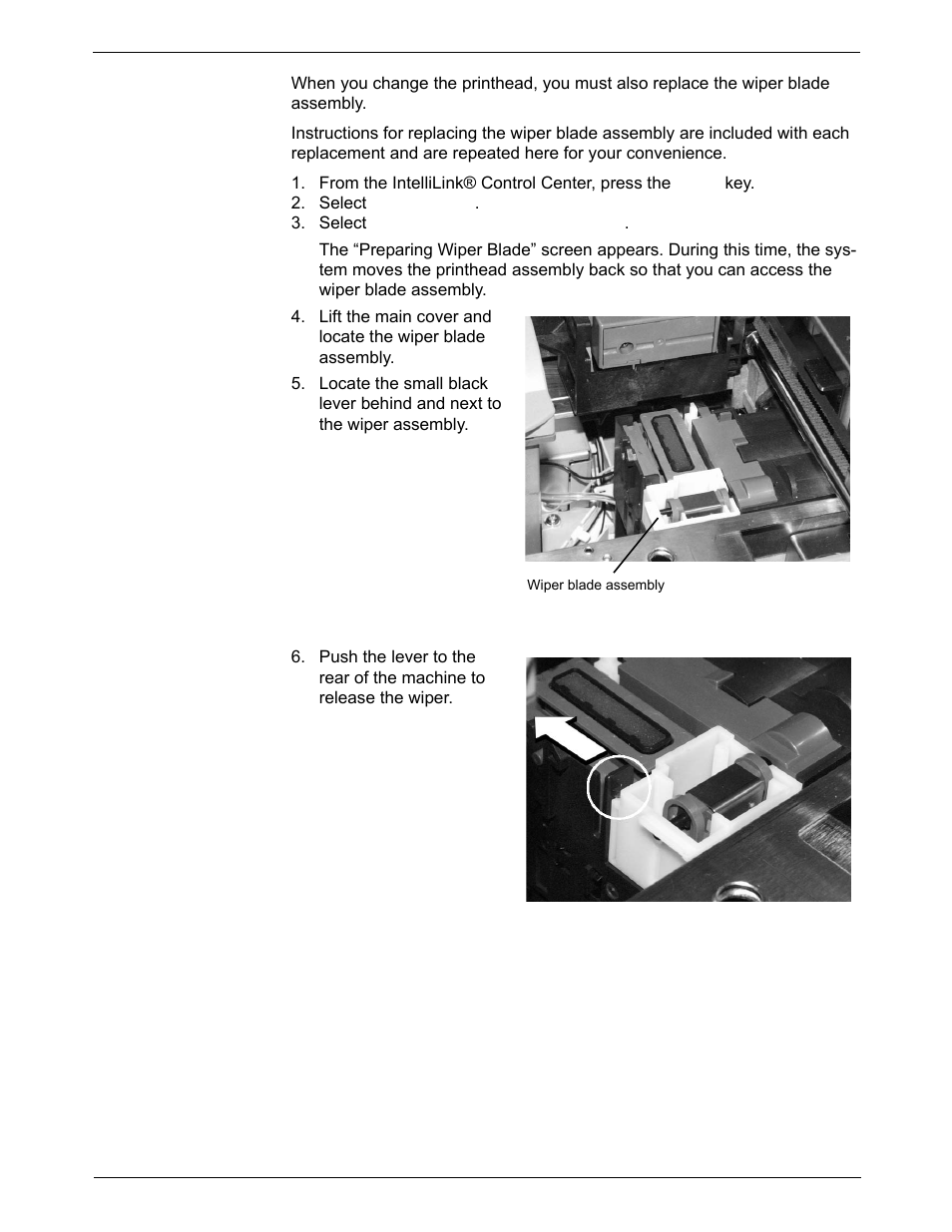 Changing the wiper blade assembly, Changing the wiper blade assembly -11 | Pitney Bowes DM925 User Manual | Page 165 / 206