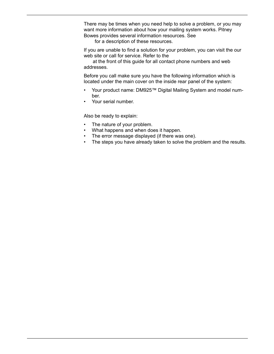 Getting help, Getting help -16 | Pitney Bowes DM925 User Manual | Page 182 / 206