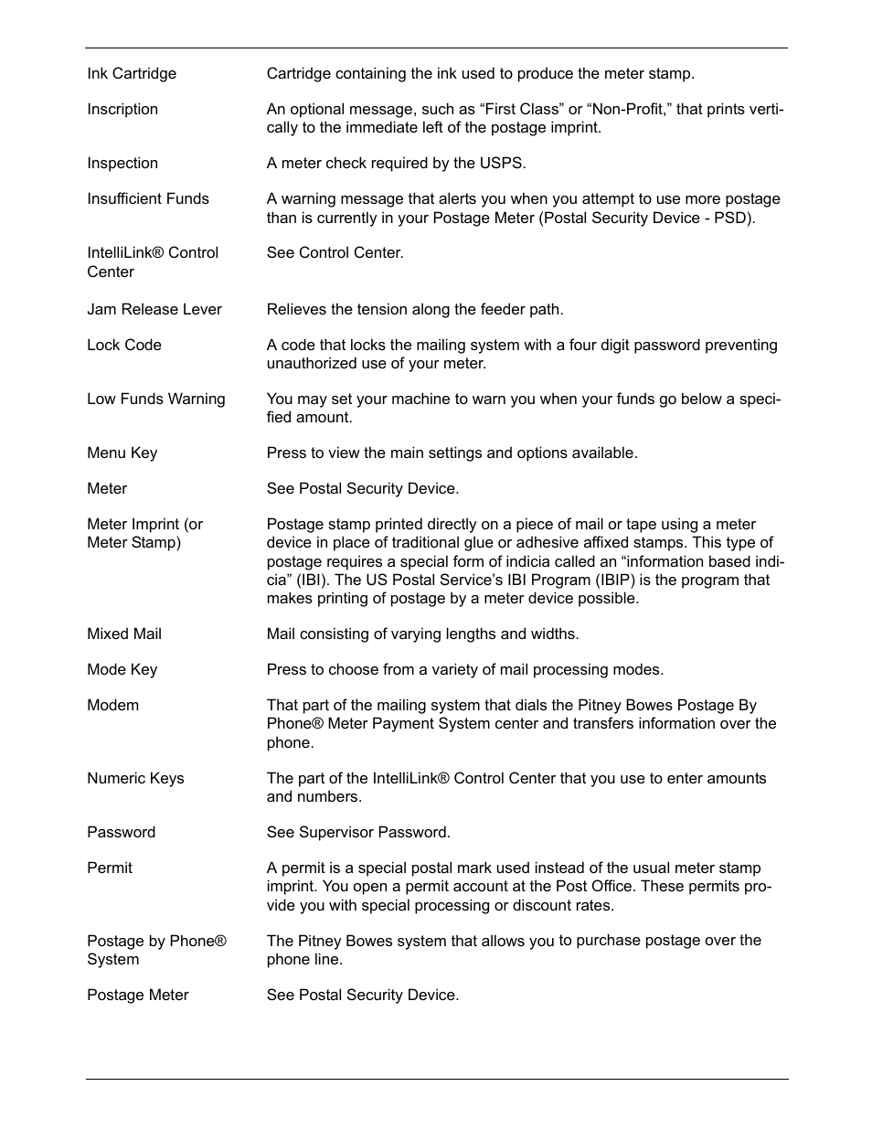 Pitney Bowes DM925 User Manual | Page 196 / 206