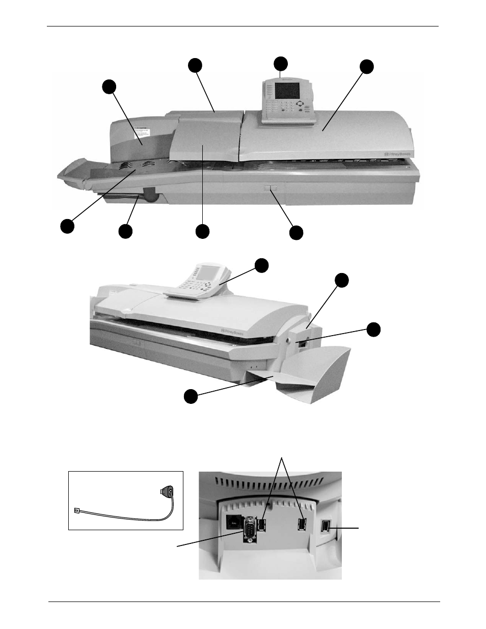 The digital mailing system exterior, 2 • meet the dm925™ digital mailing system | Pitney Bowes DM925 User Manual | Page 22 / 206