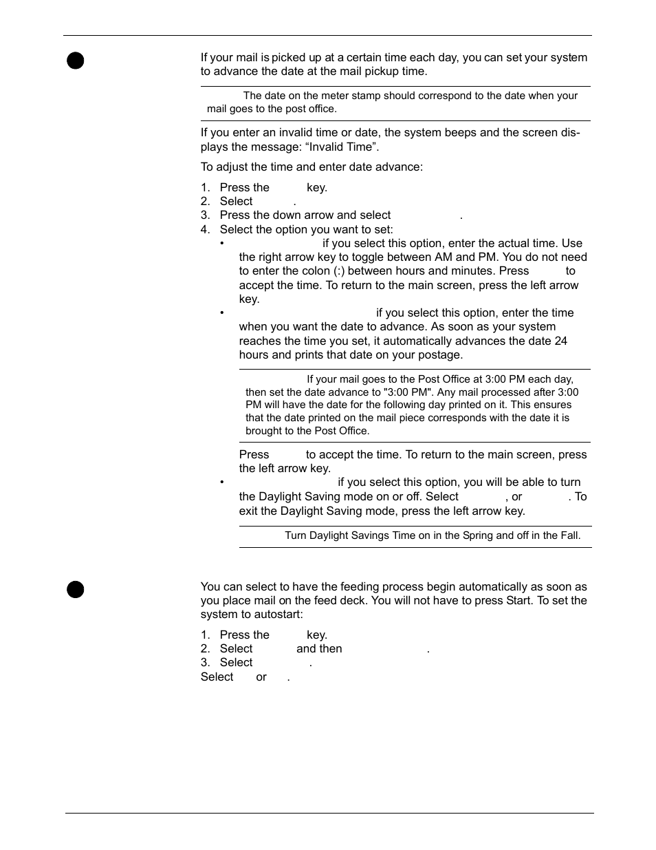 Setting the date and time of day, Selecting autostart, Setting the date and time of day -5 | Pitney Bowes DM925 User Manual | Page 71 / 206