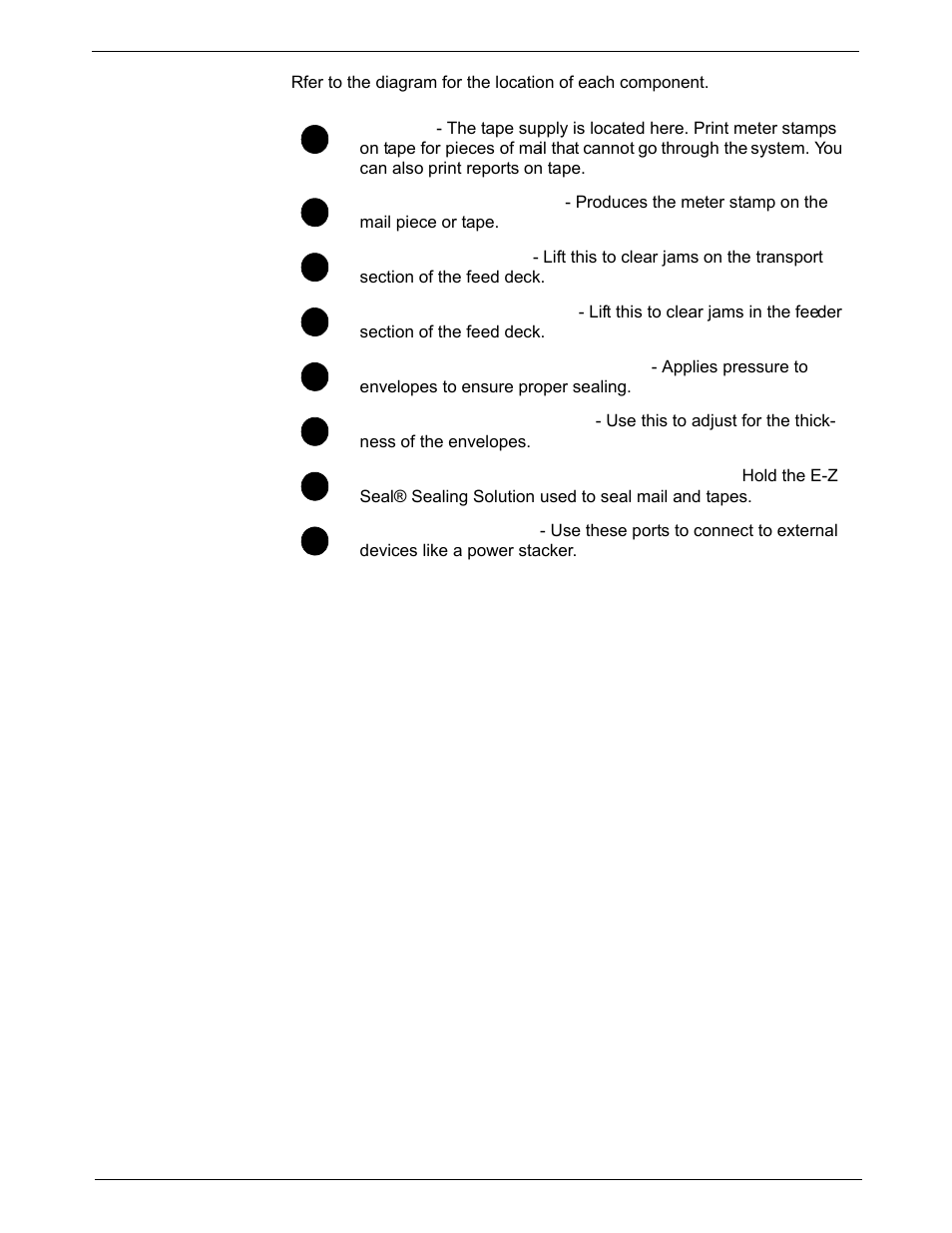 Mailing system interior | Pitney Bowes DM1000 User Manual | Page 23 / 186