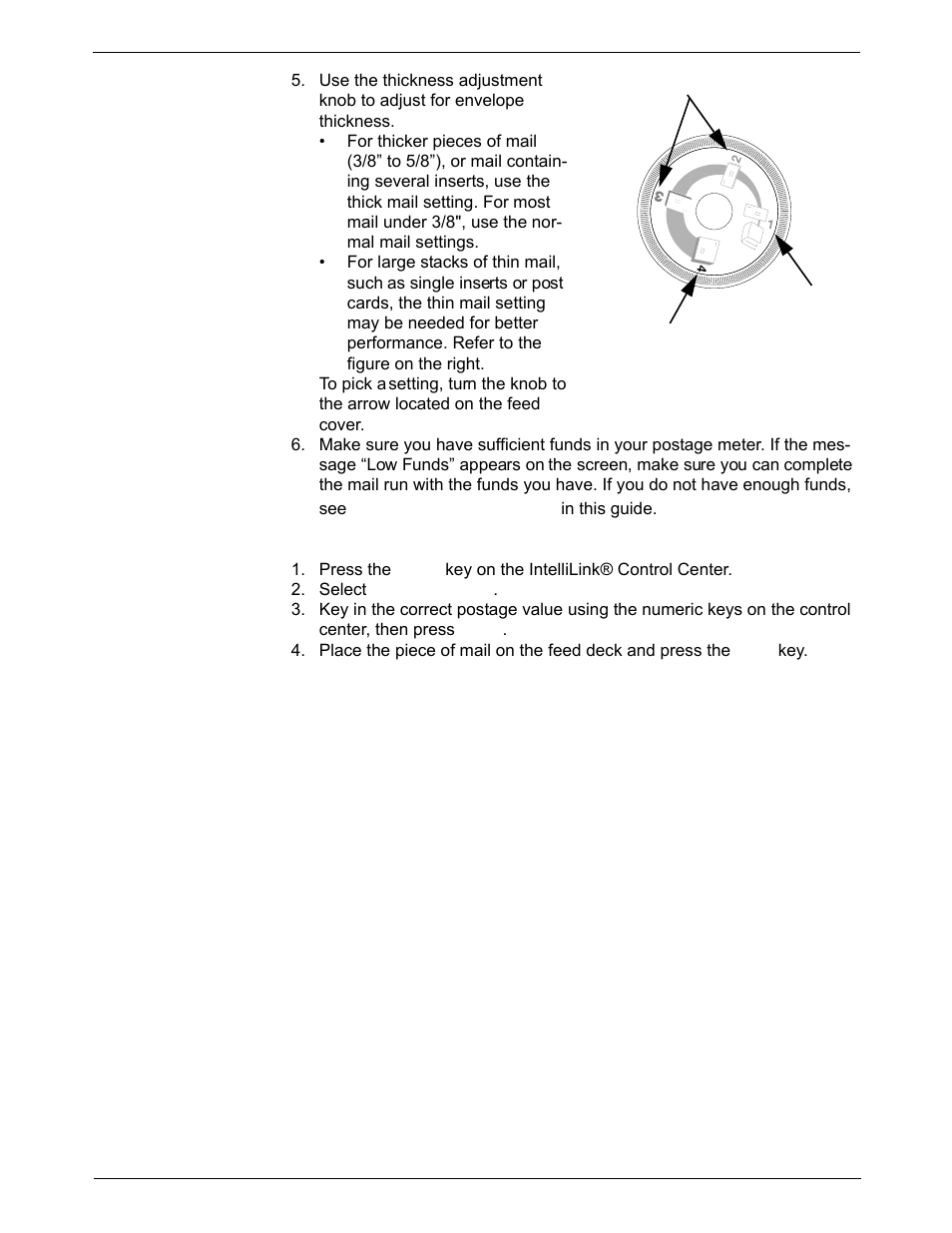 Running the mail, Running the mail -3 | Pitney Bowes DM1000 User Manual | Page 31 / 186