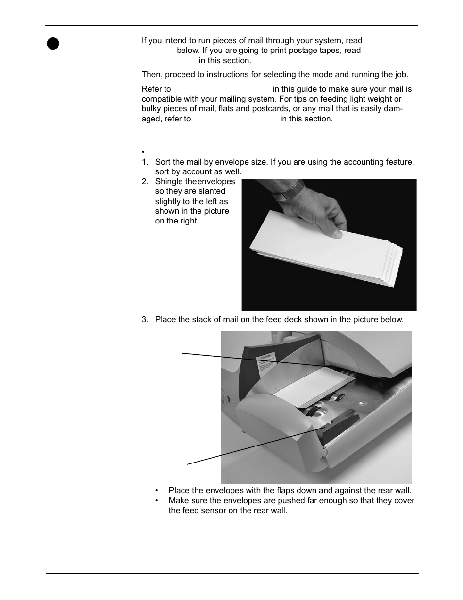 Preparing your mail, About running mail, Preparing your mail -6 | Pitney Bowes DM1000 User Manual | Page 38 / 186