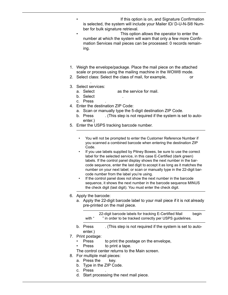 Processing electronic return receipt | Pitney Bowes DM1000 User Manual | Page 59 / 186