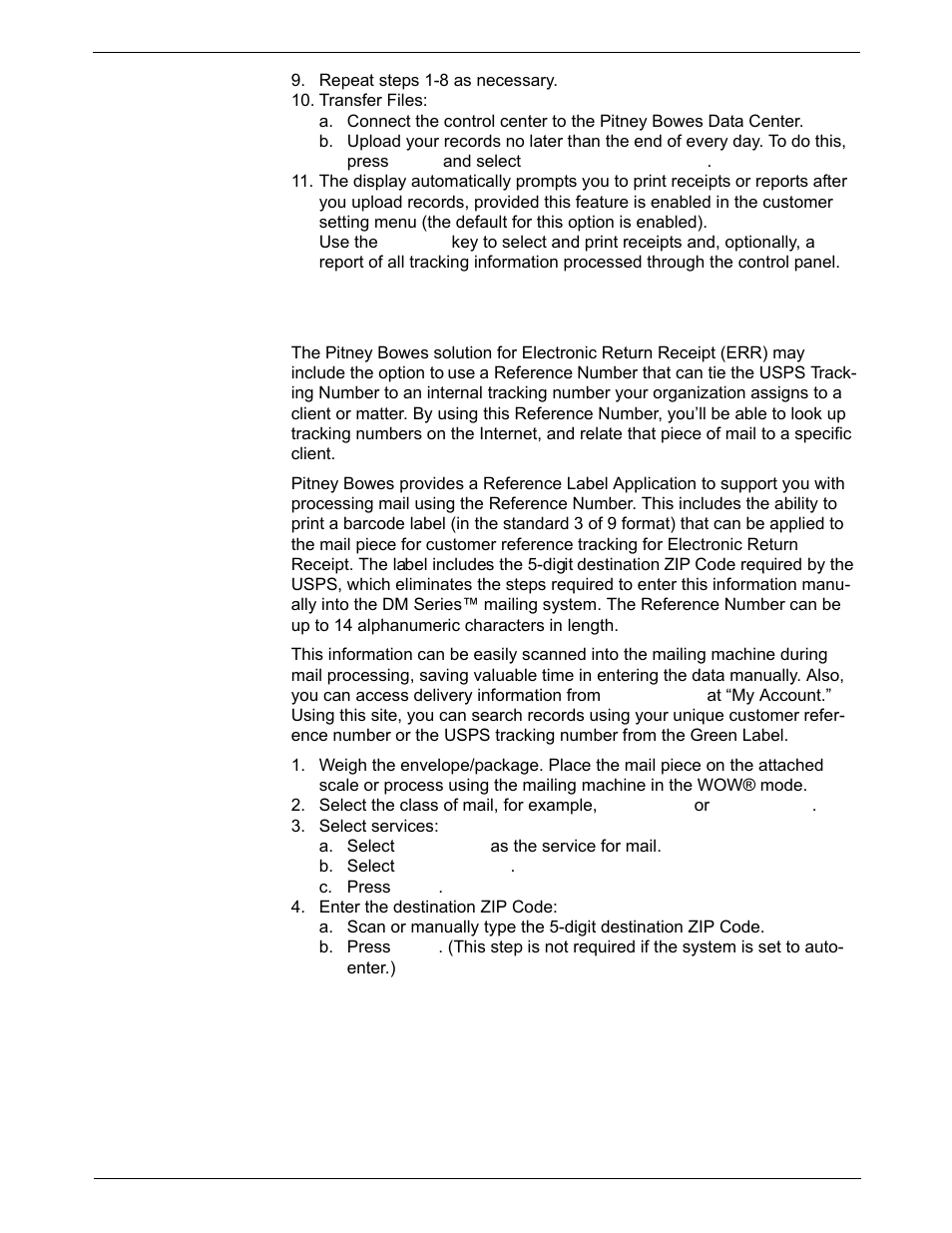 Pitney Bowes DM1000 User Manual | Page 60 / 186