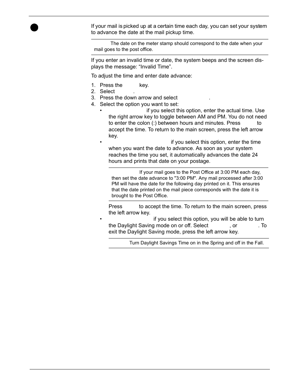 Setting the date and time of day, Setting the date and time of day -5 | Pitney Bowes DM1000 User Manual | Page 71 / 186