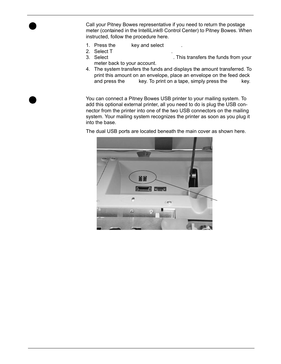Taking the meter out of service, Adding an optional printer, Taking the meter out of service -28 | Adding an optional printer -28 | Pitney Bowes DM1000 User Manual | Page 94 / 186