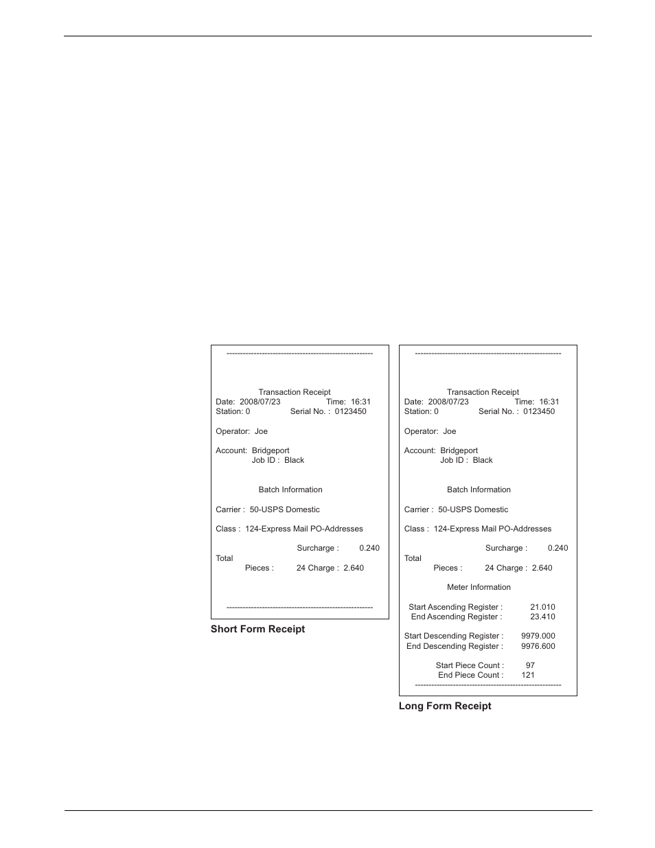 Printing transaction receipts, 7 • inview™ accounting | Pitney Bowes DM1100 User Manual | Page 128 / 208