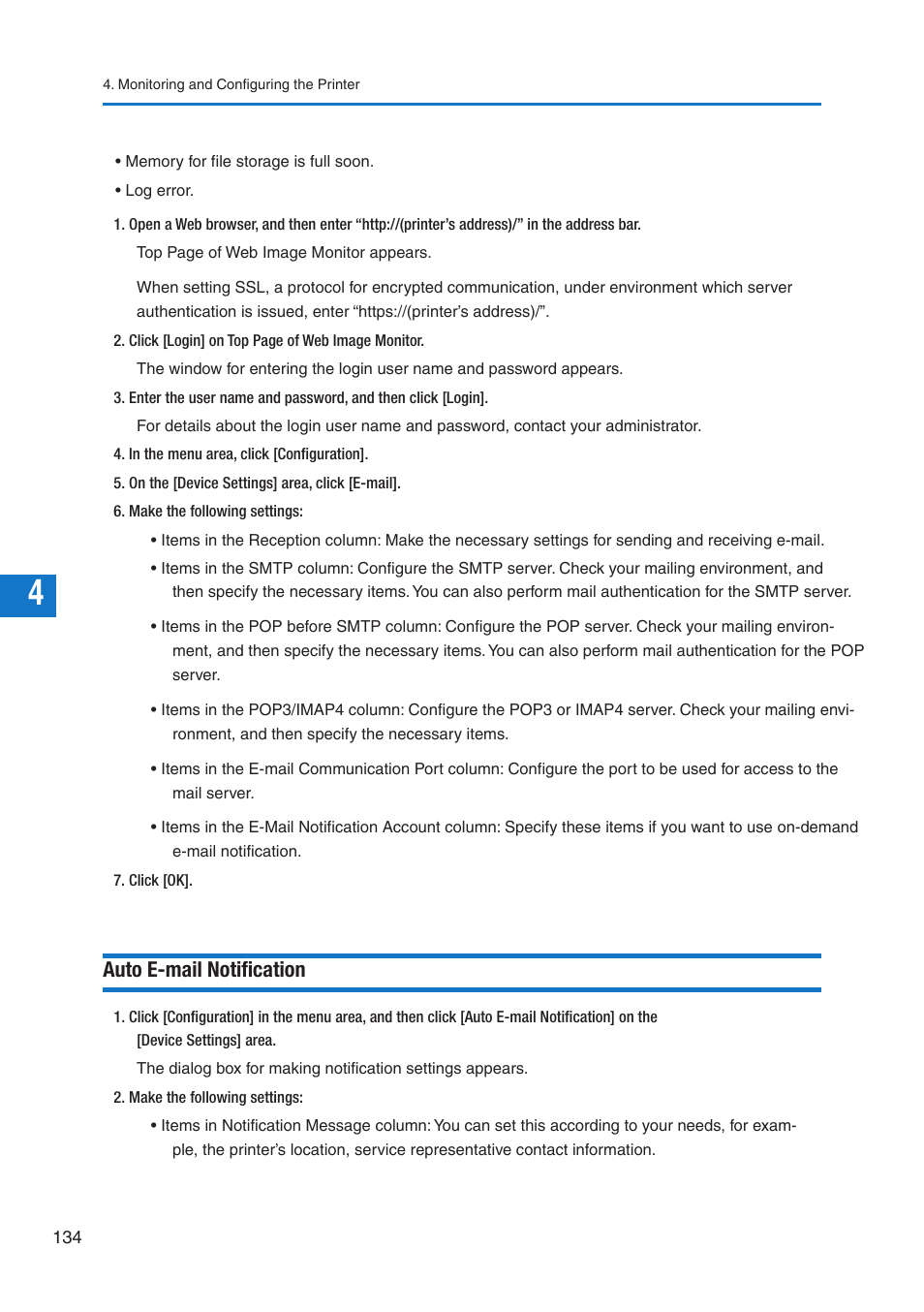 Auto e-mail notification | Pitney Bowes DP50S Color Printer User Manual | Page 132 / 210