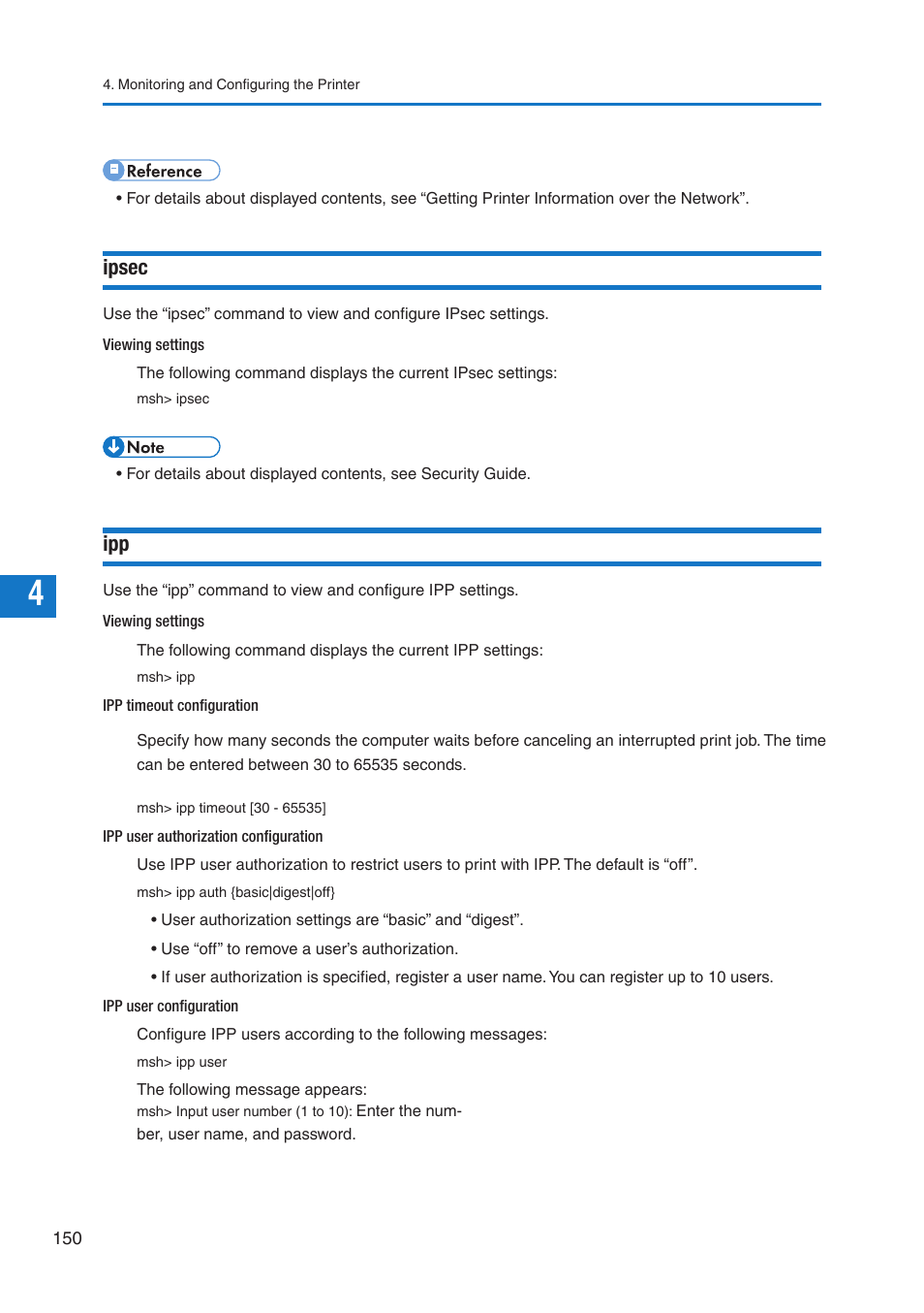 Ipsec | Pitney Bowes DP50S Color Printer User Manual | Page 148 / 210