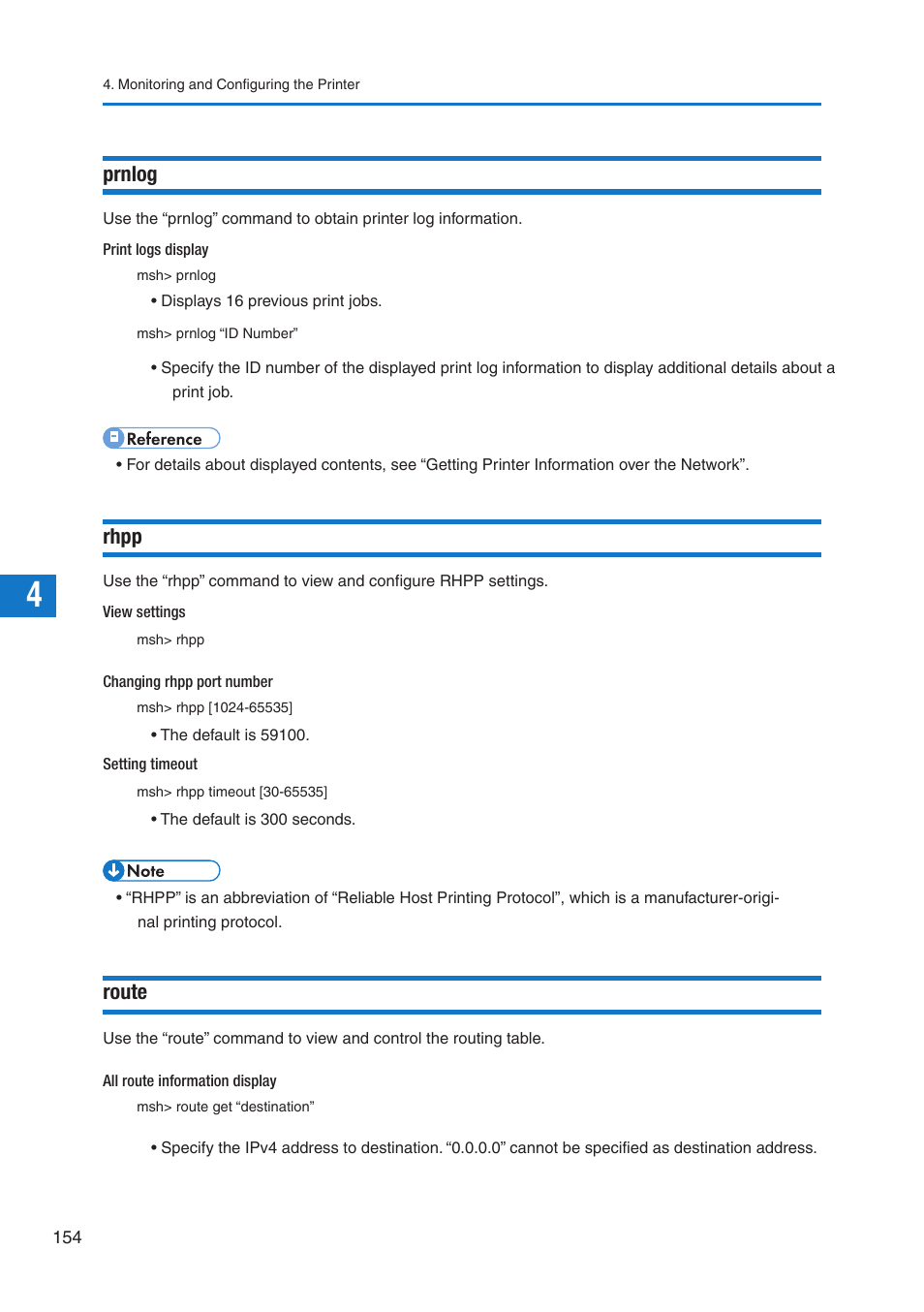 Prnlog, Rhpp, Route | Pitney Bowes DP50S Color Printer User Manual | Page 152 / 210