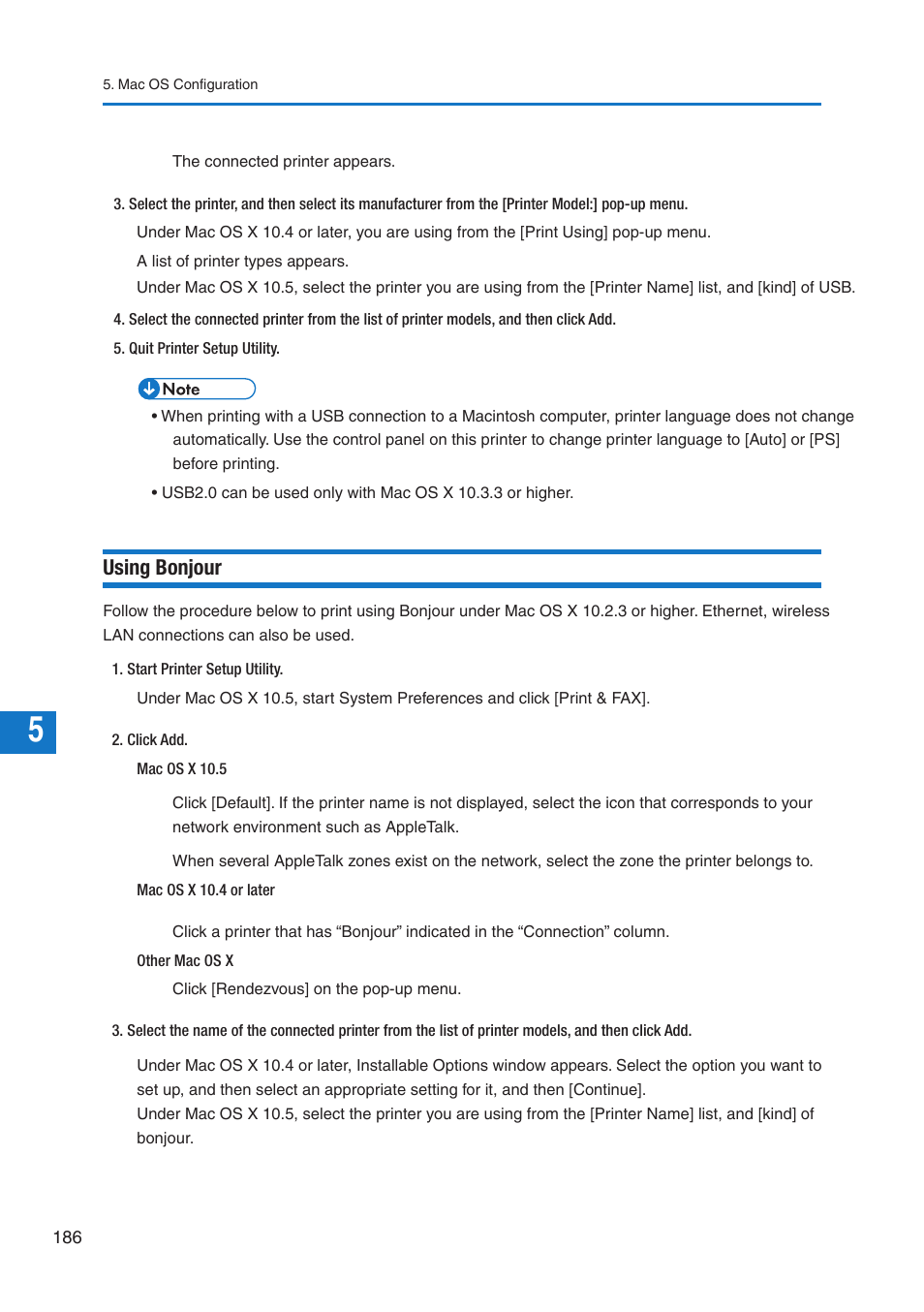 Using bonjour | Pitney Bowes DP50S Color Printer User Manual | Page 184 / 210